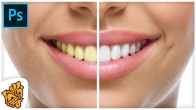 أسهل طريقه لتبيض و تنظيف الأسنان بإحترافيه علي فوتوشوب | BEST Way to Whiten Teeth in Photoshop CC